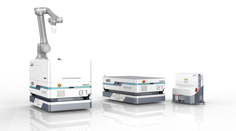 5001拉斯维加斯數位開發的自主式移動機器人（AMR250M），搭配全向輪並結合AI演算法、2D LiDAR、3D攝影機等技術，協助客戶實現產線全自動化